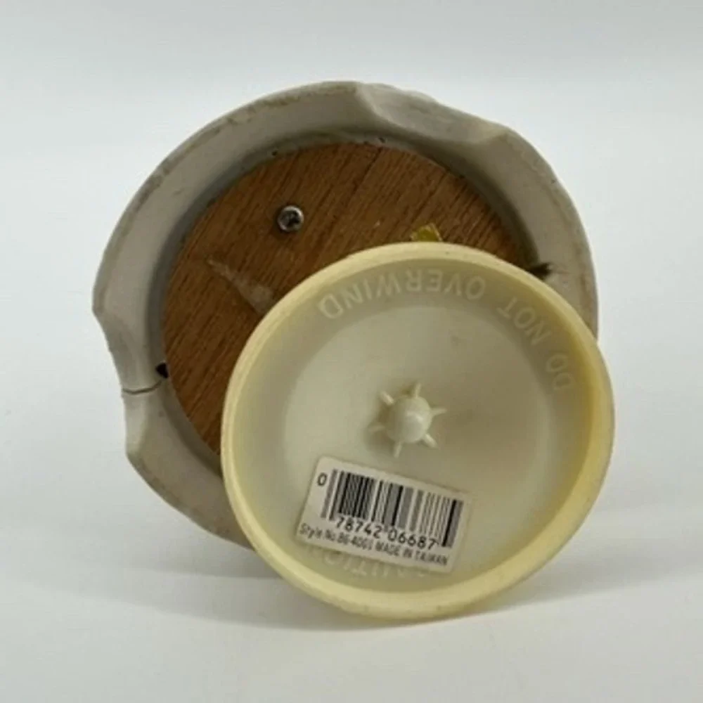 Vintage Montgomery Ward Christmas Boy and Dog Figurine‎ Music Box Jingle Bells